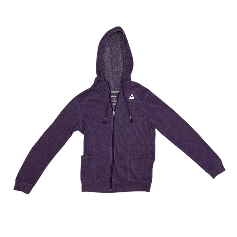 Reebok Zip Up Sweatshirt Size Medium in Purple
